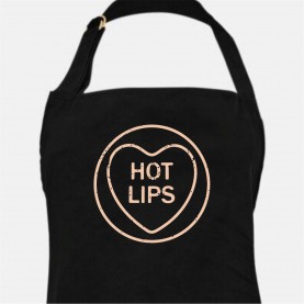 Linea Linea Printed Valentines Apron - Hot Lips linea,linea,printed,valentines,apron,hot,lips