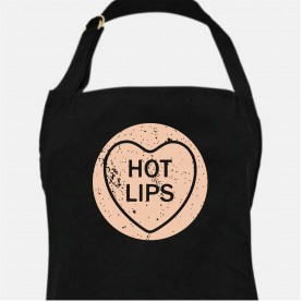 Linea Linea Printed Valentines Apron - Hot Lips Solid linea,linea,printed,valentines,apron,hot,lips,solid