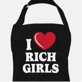 Linea Linea Printed Valentines Apron - I Heart Rich Girls linea,linea,printed,valentines,apron,i,heart,rich,girls
