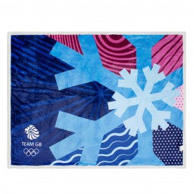 Team Team GB Officially Licensed Snowflake Sherpa Blanket 152 x 117 cm - Multi подаръци,и,играчки,домашни,потреби,спално,бельо,и,комплекти,облекло,великобритания,официален,adidas,отбор,на,великобритания,team,team,gb,officially,license