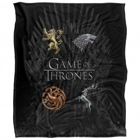 Game of Thrones of Thrones Chrome House Sigils Blanket - House Sigils подаръци,и,играчки,домашни,потреби,спално,бельо,и,комплекти,аксесоари,на,разпродажба,game,of,thrones,of,thrones,chrome,house,sigils,blanket,house,sigils