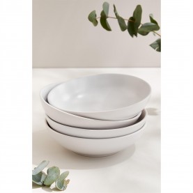 аксесоари,за,кухня,homelife,4,piece,pink,stoneware,pasta,bowl,set,white
