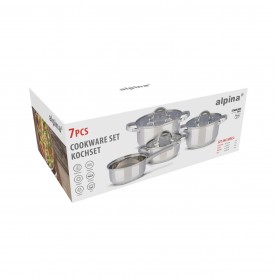 аксесоари,на,разпродажба,alpina,cookware,set,o20cm,induction,3.6l,silver
