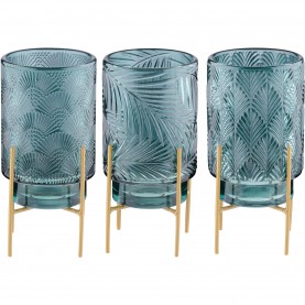 Arti Casa Gold Stand Vase - Green домашни,потреби,arti,casa,gold,stand,vase,green