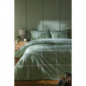 спално,бельо,и,комплекти,homelife,check,duvet,set,green