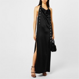 рокля,дамски,поли,и,рокли,off,white,belted,long,dress,black