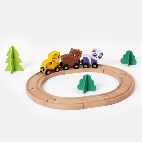 Tooky Toy Animal Train Set - Multi подаръци,и,играчки,игри,и,технологии,всички,игри,и,играчки,tooky,toy,animal,train,set,multi