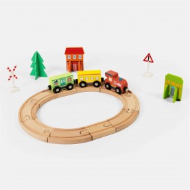 Tooky Toy Town Train Set - Multi подаръци,и,играчки,игри,и,технологии,всички,игри,и,играчки,tooky,toy,town,train,set,multi