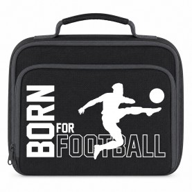 AWD Printed Sports Lunch Box Football Rugby Basketball - White For Foot чанти,за,обяд,awd,printed,sports,lunch,box,football,rugby,basketball,white,for,foot