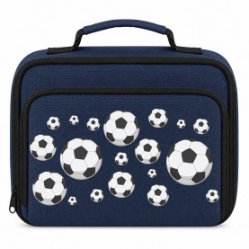 AWD Printed Sports Lunch Box Football Rugby Basketball - Football Repeat чанти,за,обяд,awd,printed,sports,lunch,box,football,rugby,basketball,football,repeat