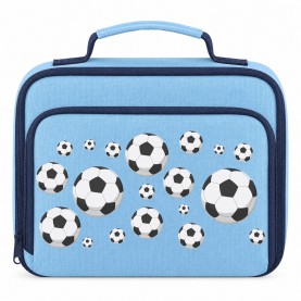 AWD Printed Sports Lunch Box Football Rugby Basketball - Football Repeat чанти,за,обяд,awd,printed,sports,lunch,box,football,rugby,basketball,football,repeat