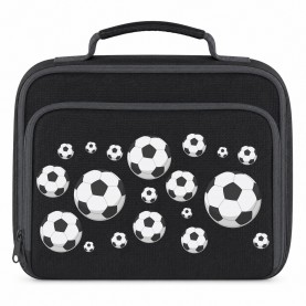 AWD Printed Sports Lunch Box Football Rugby Basketball - Football Repeat чанти,за,обяд,awd,printed,sports,lunch,box,football,rugby,basketball,football,repeat