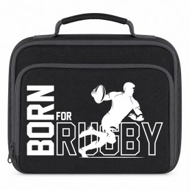 AWD Printed Sports Lunch Box Football Rugby Basketball - Born White чанти,за,обяд,awd,printed,sports,lunch,box,football,rugby,basketball,born,white
