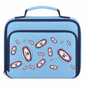 AWD Printed Sports Lunch Box Football Rugby Basketball - Rugby Repeat чанти,за,обяд,awd,printed,sports,lunch,box,football,rugby,basketball,rugby,repeat