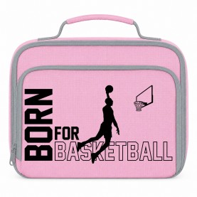 AWD Printed Sports Lunch Box Football Rugby Basketball - Born Black чанти,за,обяд,awd,printed,sports,lunch,box,football,rugby,basketball,born,black