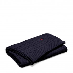 Ralph Lauren Home RL Cable Knit Throw - Navy ralph,lauren,home,rl,cable,knit,throw,navy