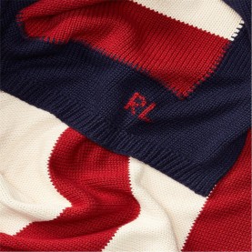 Ralph Lauren Home RL Flag Throw - Navy/Red ralph,lauren,home,rl,flag,throw,navy,red