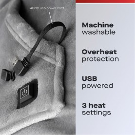 Daewoo Electricals Heated Hoodie 61 - Grey подаръци,и,играчки,спално,бельо,и,комплекти,аксесоари,на,разпродажба,daewoo,electricals,heated,hoodie,61,grey