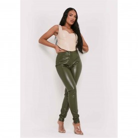 панталони,missy,empire,leather,pu,skinny,trousers,khaki