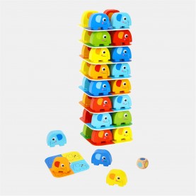 Tooky Toy Elephant Stacking Game - Multi подаръци,и,играчки,игри,и,технологии,всички,игри,и,играчки,tooky,toy,elephant,stacking,game,multi