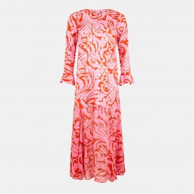 рокля,дамски,поли,и,рокли,never,fully,dressed,women's,eliza,swirl,a,line,dress,pink,red