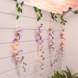 градина,/,на,открито,аксесоари,на,разпродажба,streetwize,solar,decorative,wisteria,flower,lights,lilac