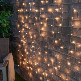 градина,/,на,открито,linea,led,solar,curtain,lights,white