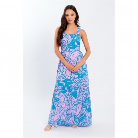 рокля,дамски,поли,и,рокли,дамски,облекла,размер,be,you,tie,back,maxi,dress,tropical