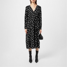 рокля,дамски,поли,и,рокли,pretty,lavish,dotty,day,dress,black