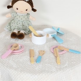 Toylife Wooden Pot & Pan Set - Multi toylife,wooden,pot,&,pan,set,multi