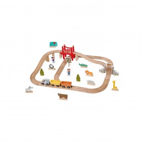 подаръци,и,играчки,игри,и,технологии,всички,игри,и,играчки,toylife,60,piece,wooden,train,set,multi