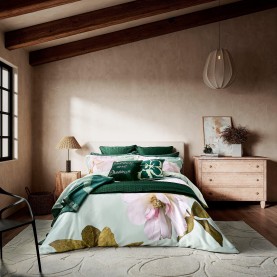 Ted Baker Home Gardenia Floral Duvet Set - Mint ted,baker,home,gardenia,floral,duvet,set,mint