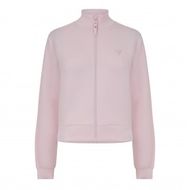 Дамска блуза Guess Womens New Allie Scuba Full Zip Sweatshirt - Camelia Pink дамска,блуза,guess,women,s,new,allie,scuba,full,zip,sweatshirt,camelia,pink
