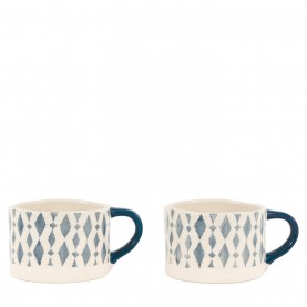 gallery,ikat,diamond,print,mugs,blue,(4pk),blue