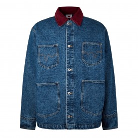 яке,мъжки,якета,icecream,men's,chore,cotton,long,sleeve,denim,jacket,indigo