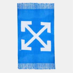 аксесоари,на,разпродажба,off,white,unisex,arrow,design,blanket,blue,white