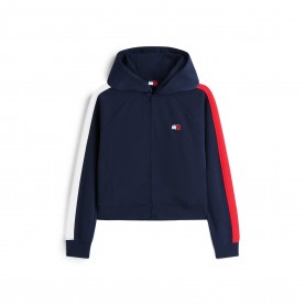 Дамско поларено горнище с цип Tommy Jeans Womens Full Zip Fleece - Navy дамско,поларено,горнище,с,цип,дамски,ежедневни,облекла,tommy,jeans,women,s,full,zip,fleece,navy