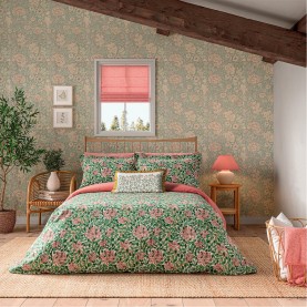 аксесоари,на,разпродажба,morris,and,co,morris,and,co,honeysuckle,cotton,duvet,cover,set,evergreen