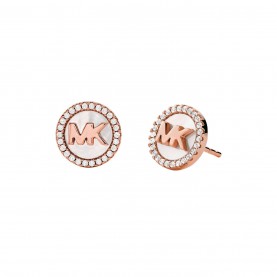 аксесоари,на,разпродажба,michael,kors,michael,michael,kors,circle,logo,earrings,rose,gold