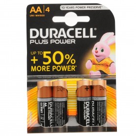 Duracell Plus AA batteries 4 Pack - - duracell,plus,aa,batteries,4,pack