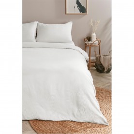 спално,бельо,и,комплекти,homelife,milan,gauze,duvet,set,white