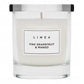 Linea Glass Candle - Pink Grapefruit аксесоари,на,разпродажба,linea,glass,candle,pink,grapefruit
