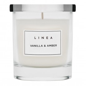 Linea Glass Candle - Vanilla Amber аксесоари,на,разпродажба,linea,glass,candle,vanilla,amber