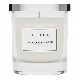 аксесоари,на,разпродажба,linea,glass,candle,vanilla,&amp;,amber