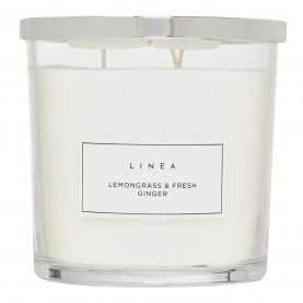 linea,three,wick,candle,lemongrass,&amp;,fresh,ginger