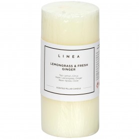 linea,scented,pillar,candle,lemongrass,&amp;,fresh,ginger