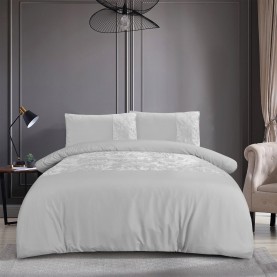спално,бельо,и,комплекти,homelife,velvet,cuff,duvet,set,silver