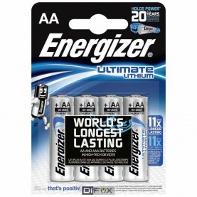 батерии,energizer,ultimate,l91,lithium,battery,4,units,grey,(blue)