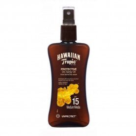 козметика,за,защита,от,слънце,hawaiian,tropic,protective,dry,oil,200ml,protector,spf,15,(brown)