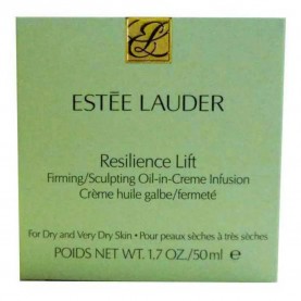 козметика,за,овлажняване,estee,lauder,resilence,lift,sculpting,oil,in,infusion,dry,skin,50ml,cream,green,(green)